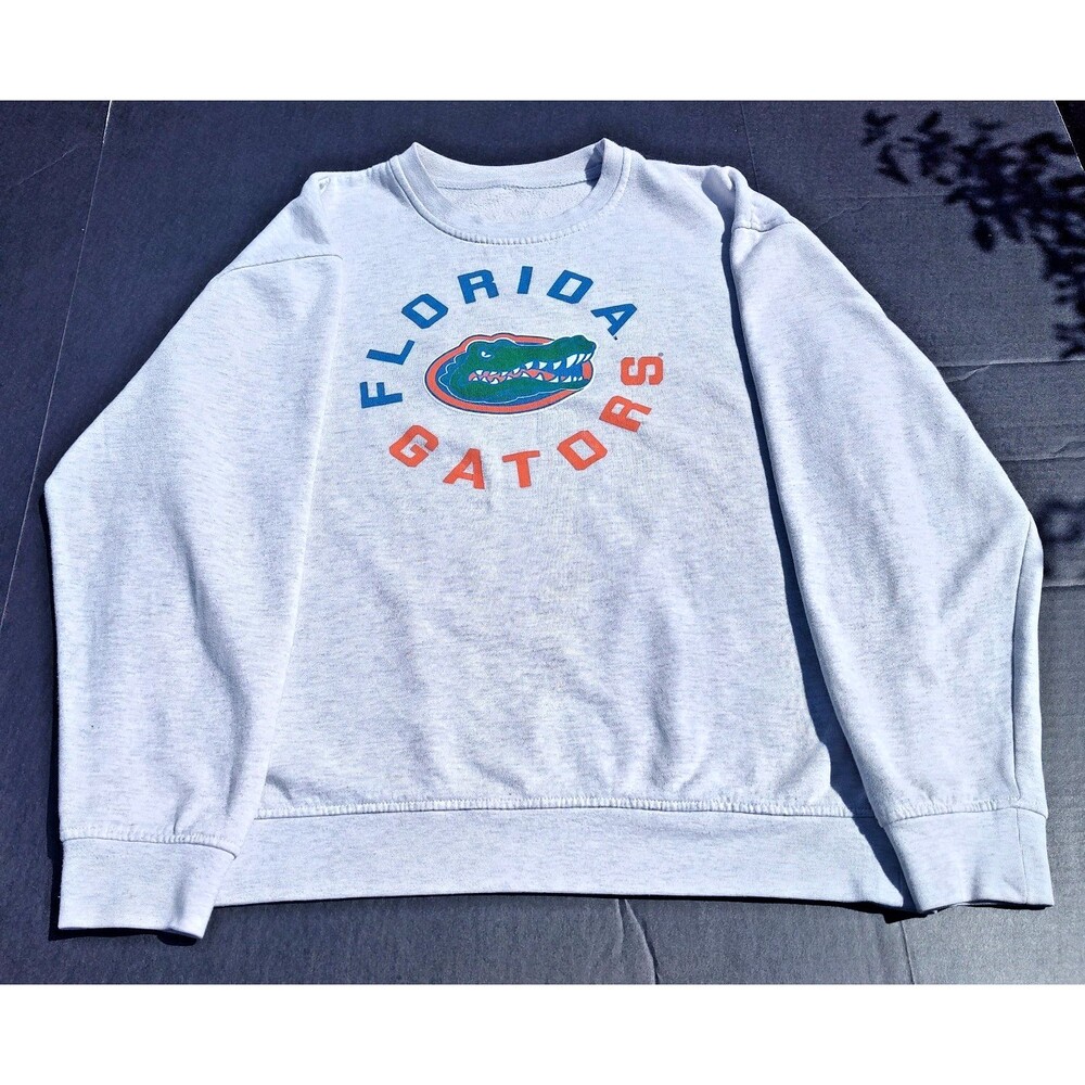 Vintage 90s Florida Gators Single Stitch Graphic Sweatshirt Gray Mens XL Y2K